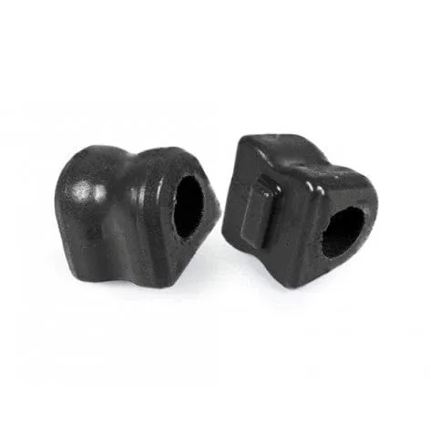 Black protective caps closeup